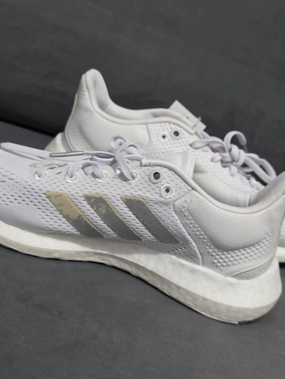 Adidas Pureboost 21 Women's Size 6.5 White Running Sneakers